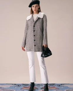 The Khaki Lapel Single Breasted Plaid Blazer