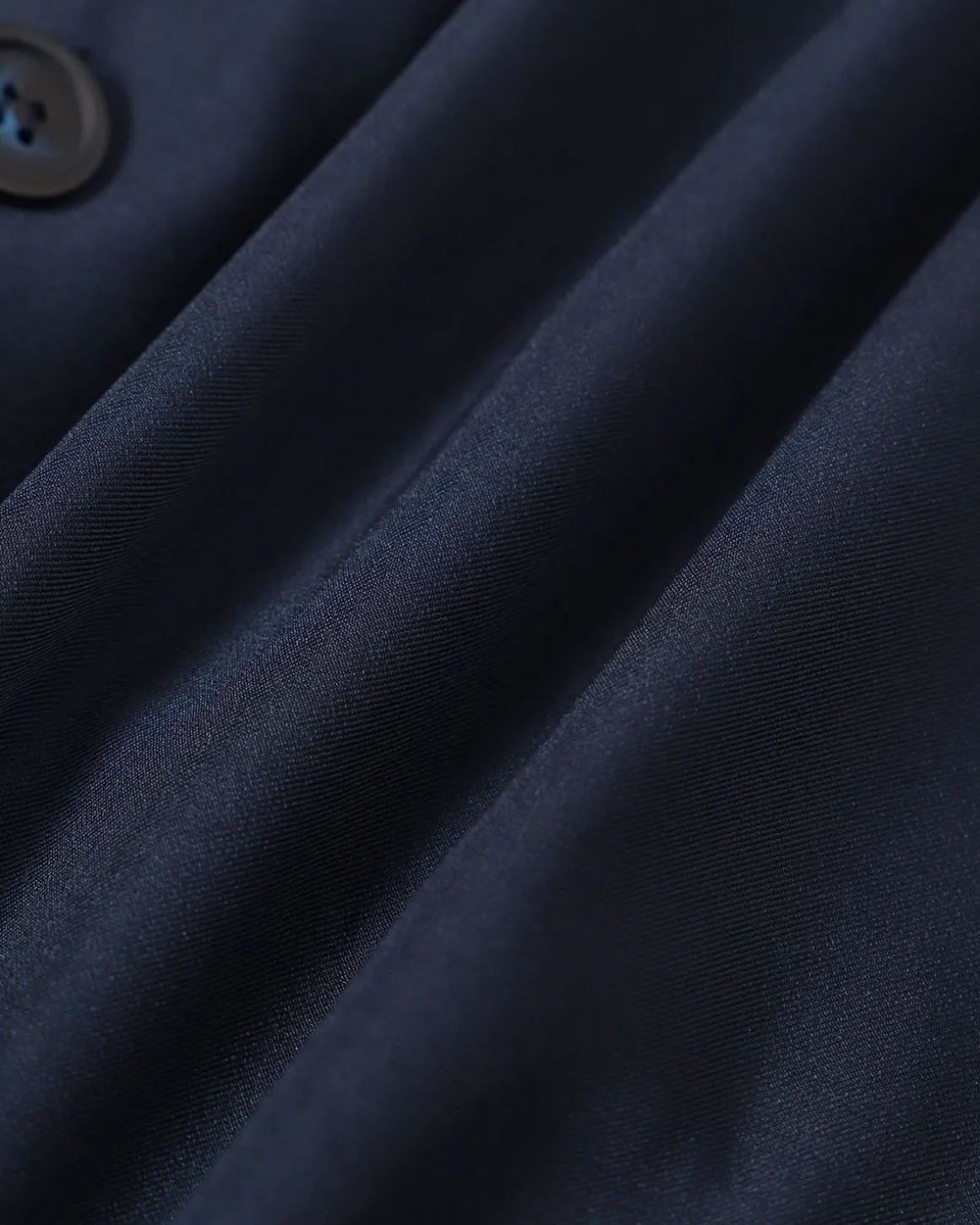 The Navy Lapel Cap Sleeve Button-up Mini Dress