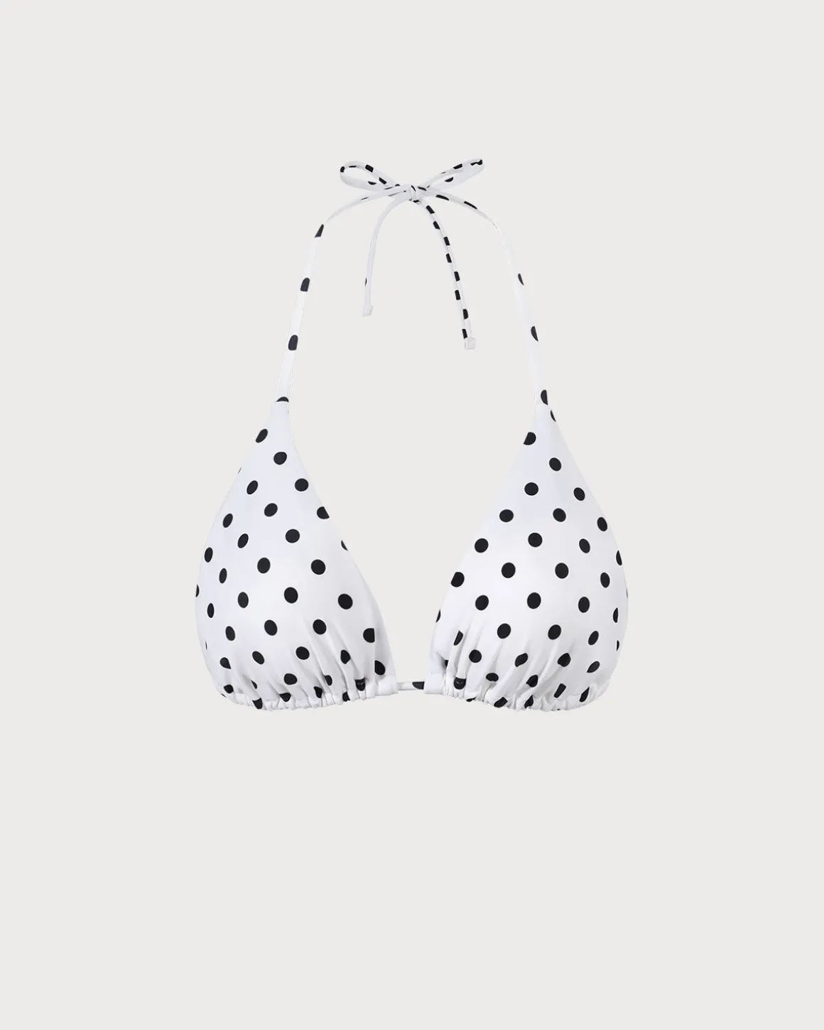 The Polka Dot Triangle Bikini Top
