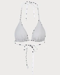 The Polka Dot Triangle Bikini Top