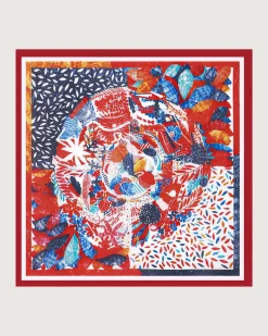 The Red Oil Painting Square Scarf