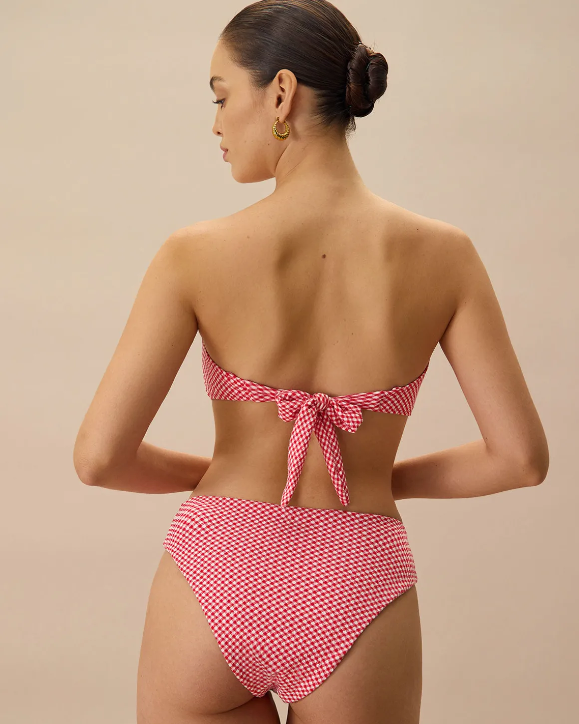 The Red Plaid Bikini Bottom