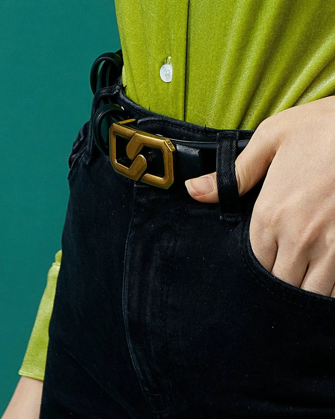 The Reversible Metal Buckle Belt