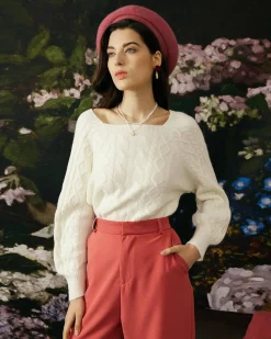 The Romance Cable Knit Crew Sweater