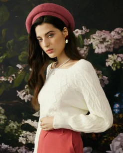 The Romance Cable Knit Crew Sweater