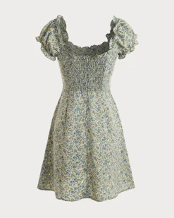 The Ruffle Edge Floral Mini Dress