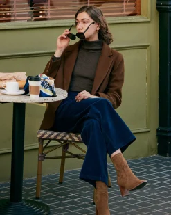 The Solid Collared Single Button Blazer