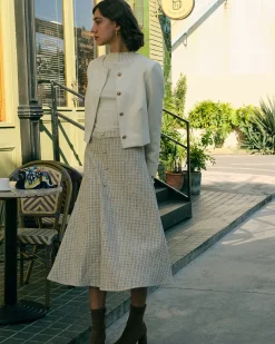 The Solid Cropped Tweed Jacket