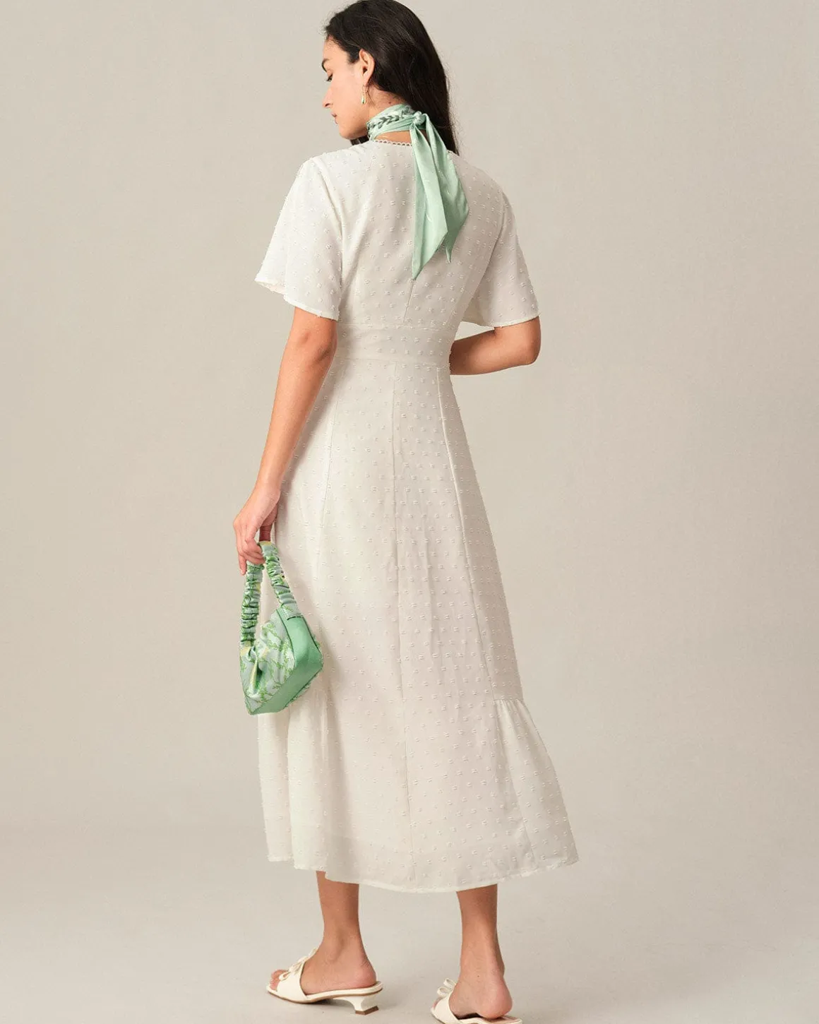 The Solid High Waisted Split Maxi Dress