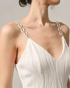 The White Pearl Chain Strap For Dresses