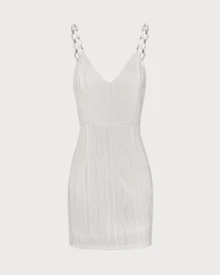 The White Pearl Chain Strap For Dresses