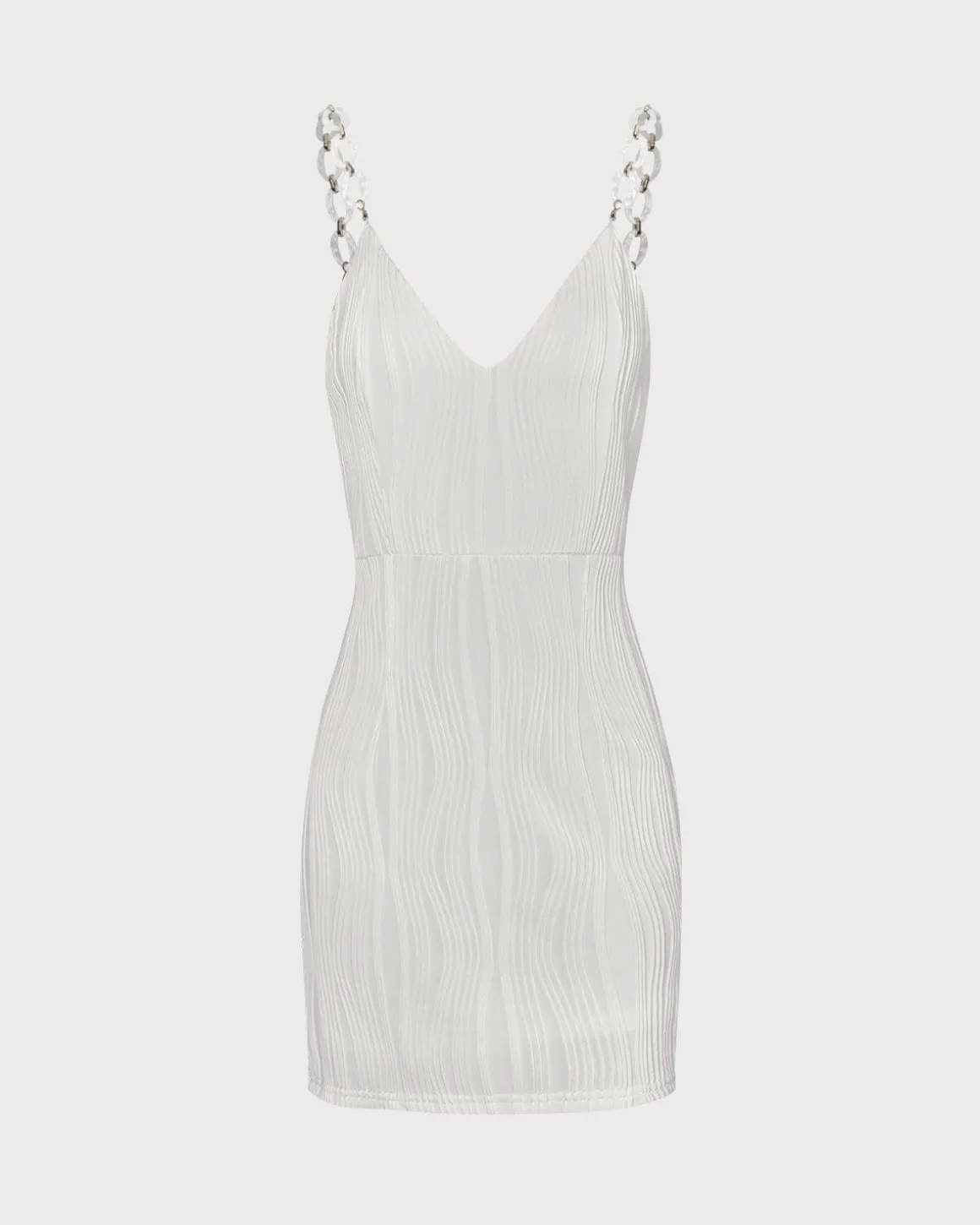 The White Pearl Chain Strap For Dresses