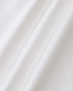 White Contrasting Bowknot Slim Tee