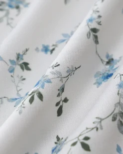 White Floral Square Neck Slip Mini Dress
