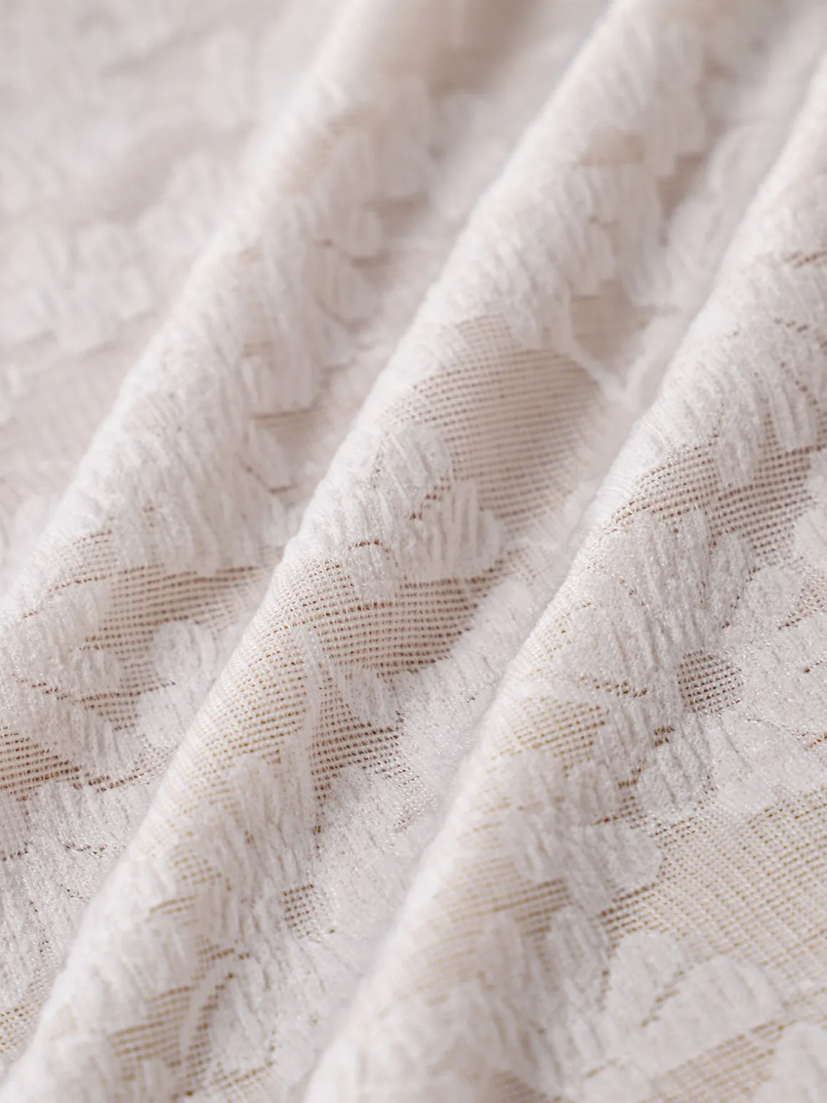 White Jacquard Slip Maxi Dress