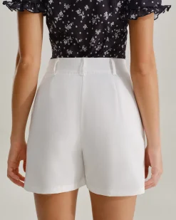White Pocket Shorts
