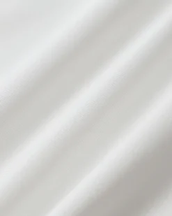 White Ruched Straight Pants