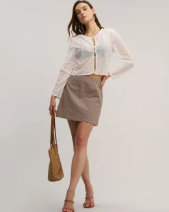 White See-Through Cardigan