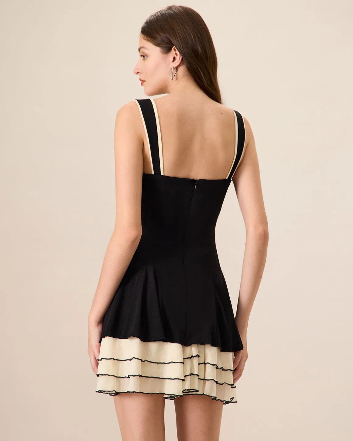 Women's Black Bodycon Knitted Mini Dress