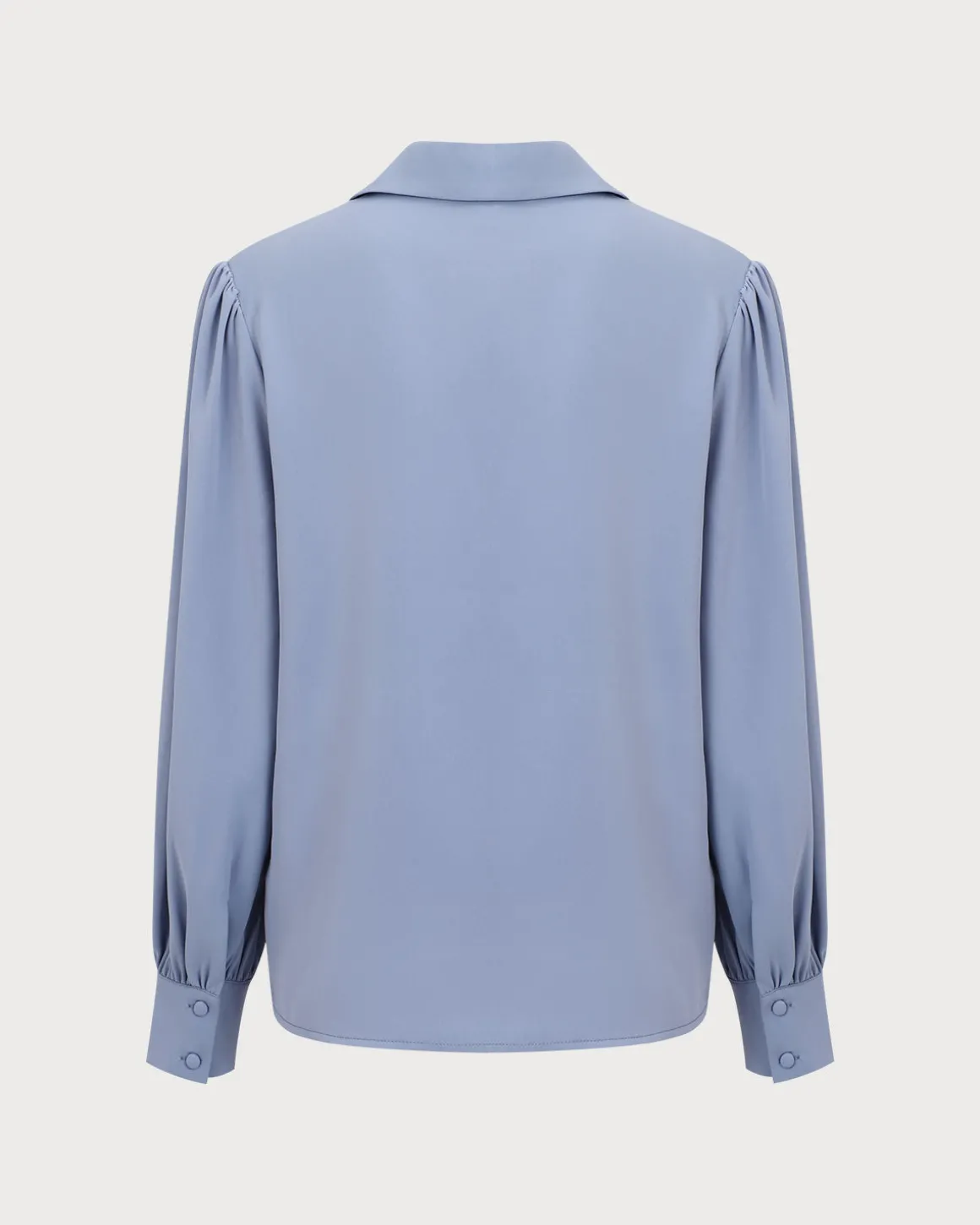 Women's Blue Lace Trim Shirt