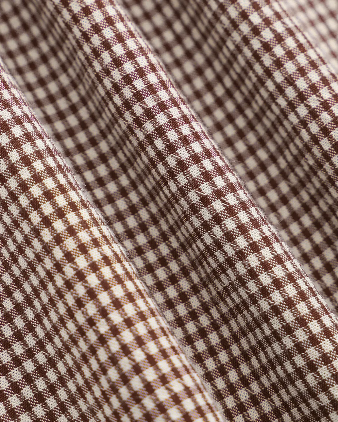 Women's Boat Neck Brown Plaid Mini Dress