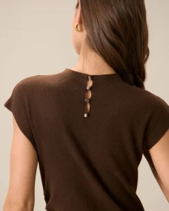 Women's Coffee Bodycon Reversible Sweater Dress