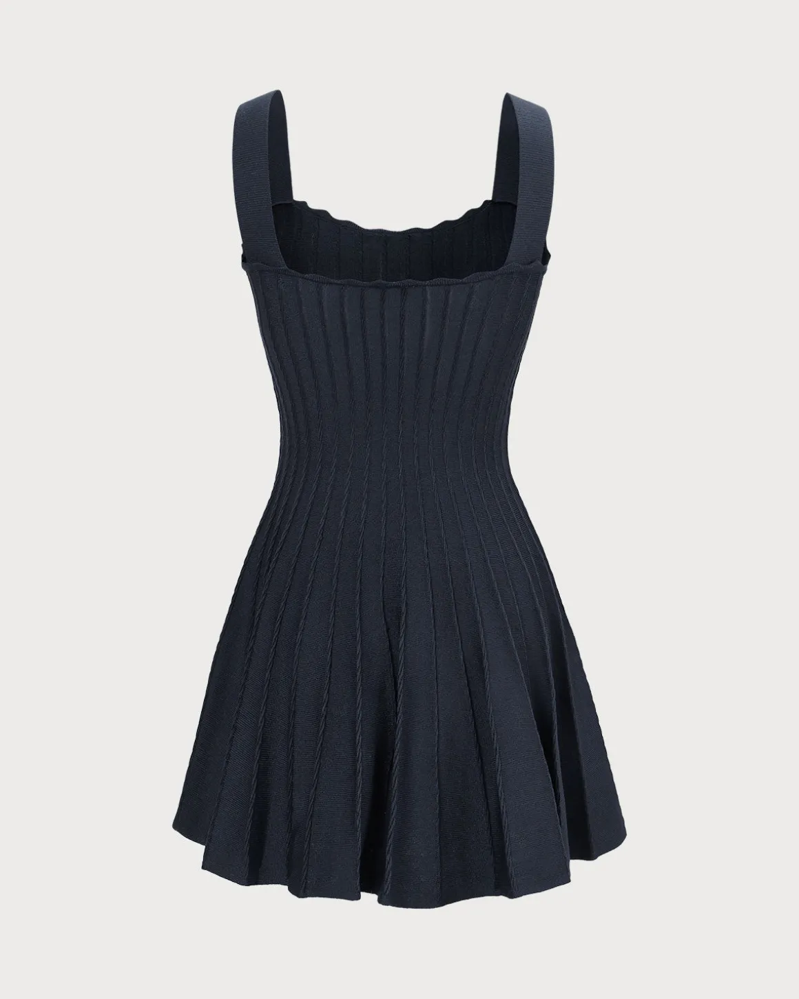 Women's Navy Knitted Sweater Dress