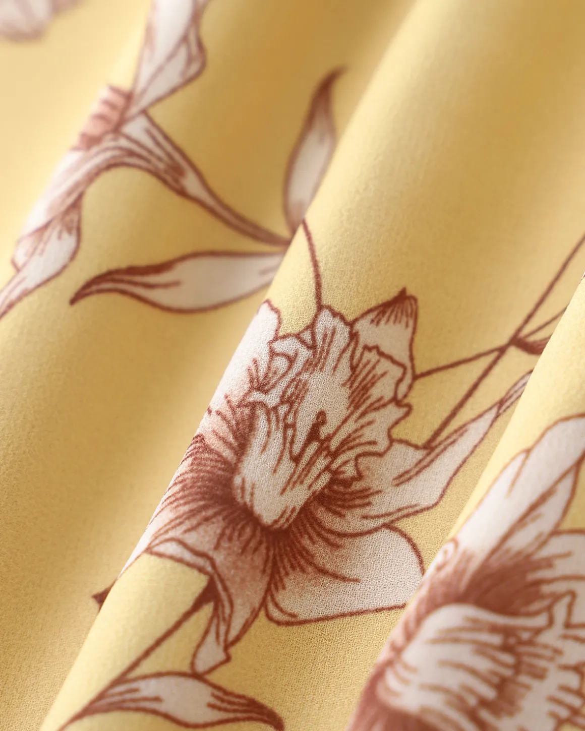 Yellow Floral Shirred Halter Maxi Dress